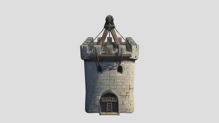 Medieval defense Tower 3D Model