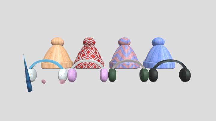 Gorilla Tag Winter Cosmetics 3D Model