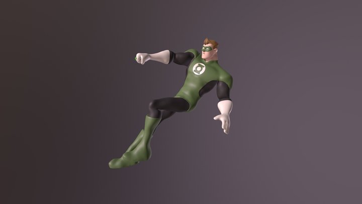 Green Lantern Model (Sean Galloway Design) 3D Model