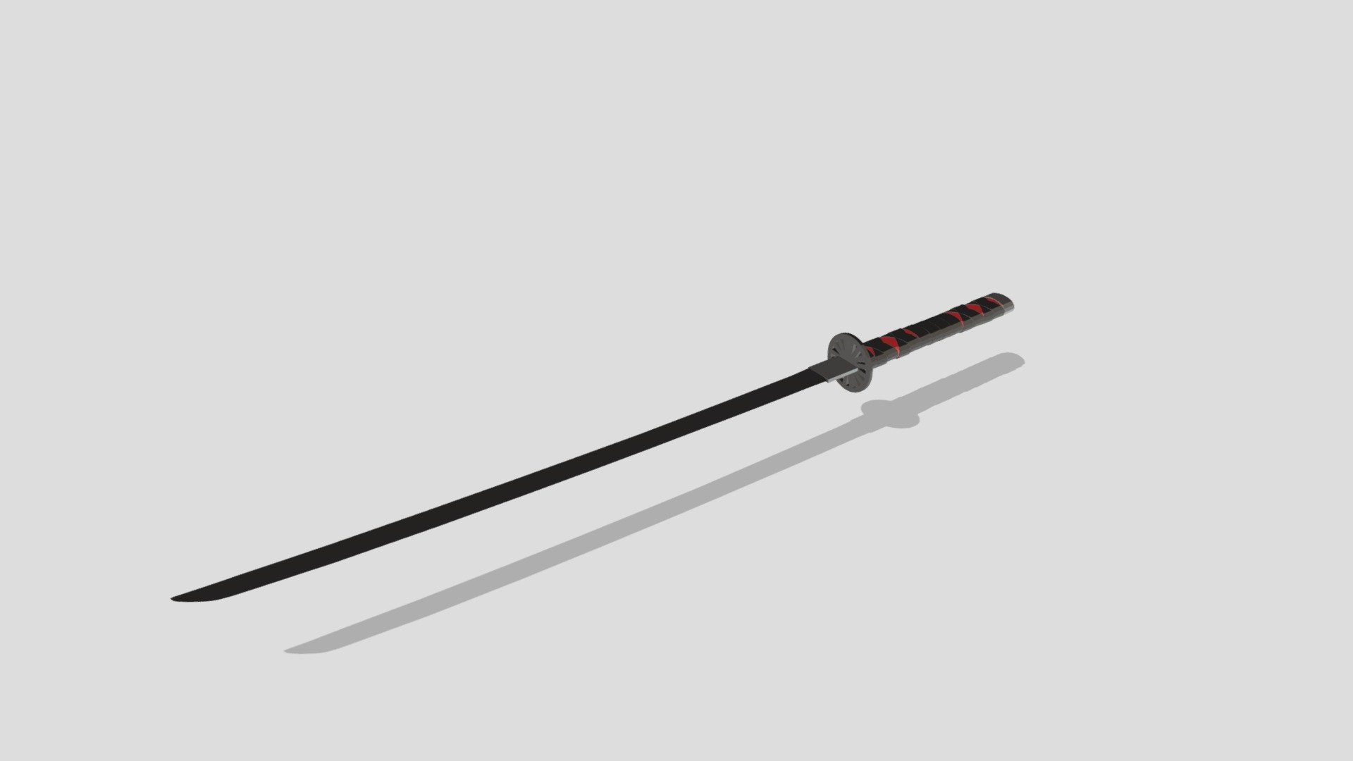 katana tanjiro low poly - Download Free 3D model by TX.me (@TX0 ...