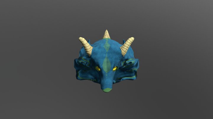 Swirl Dragon 3D Model