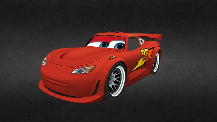wii_-speedway_mcqueen 3D Model