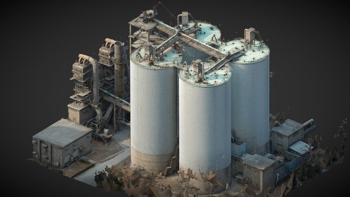 Cement storage tank, production equipment – Modelo 3D gratuito STL