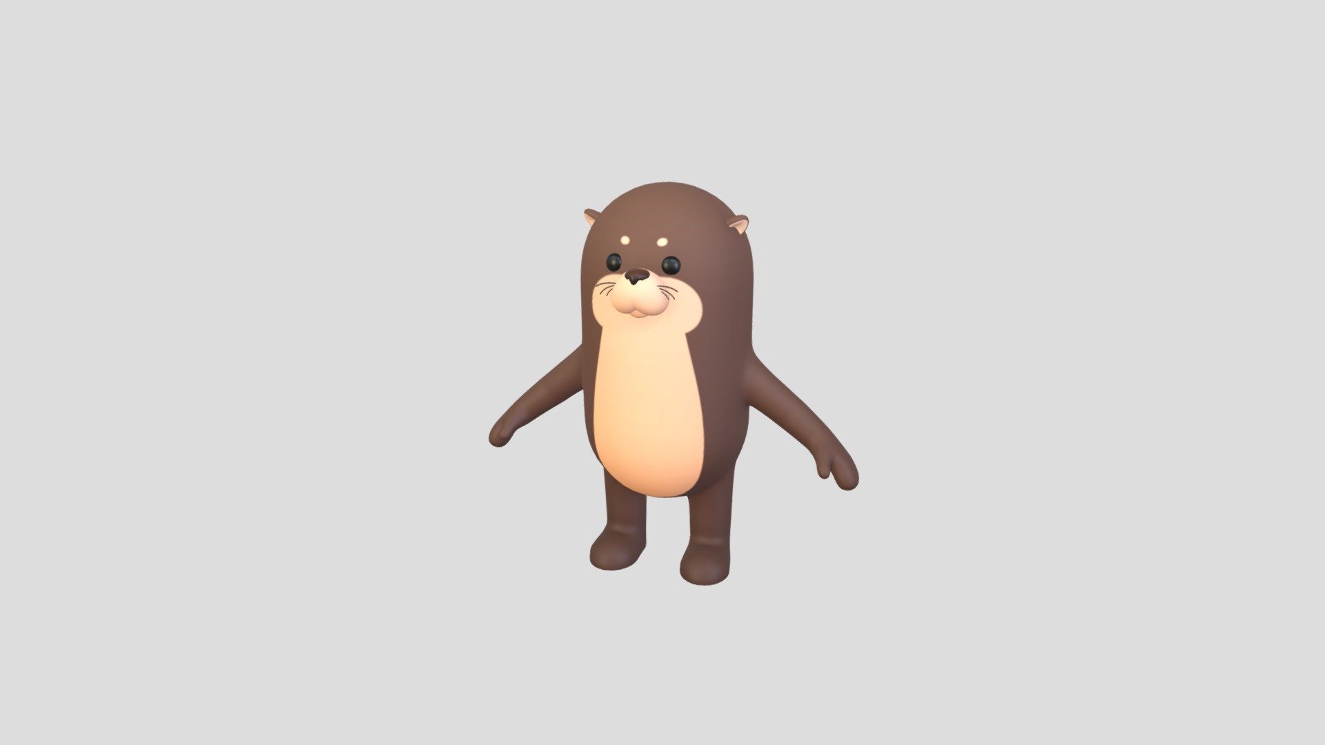 Otter Character - Buy Royalty Free 3D model by bariacg [f3bad7f ...