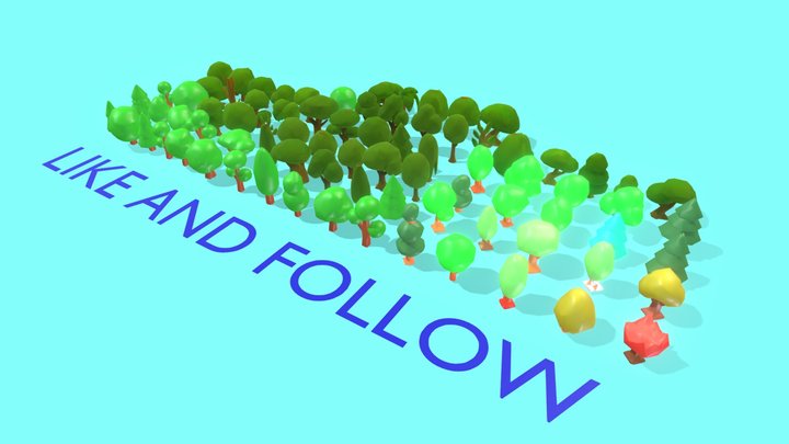 TREE PACK !FREE! 3D Model