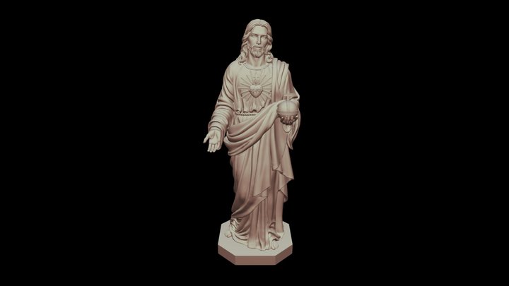 Iisus-statuya 3D Model