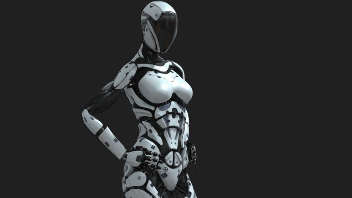 Cyborg 3D Model