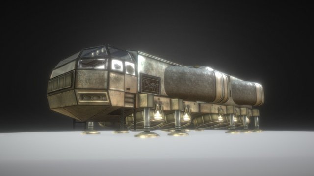 Futuristic Freighter Animated – Modelo 3D gratuito STL