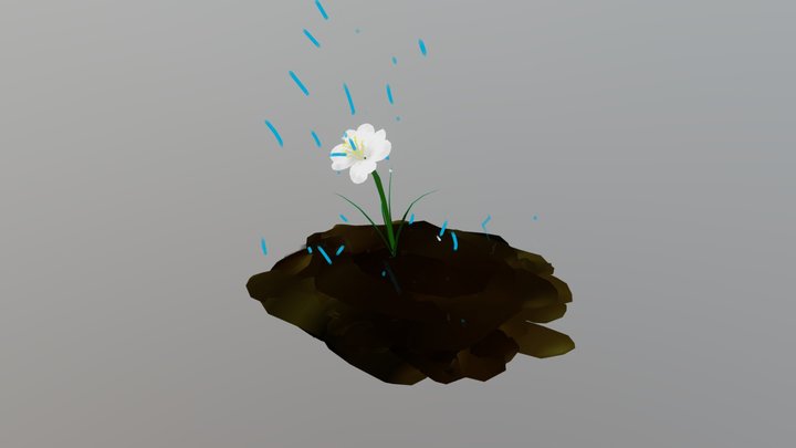 Quill - Flower 3D Model