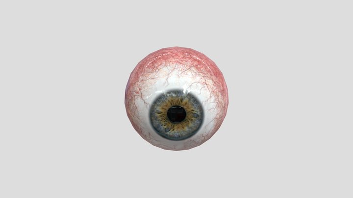 blue_eyeball_free 3D Model