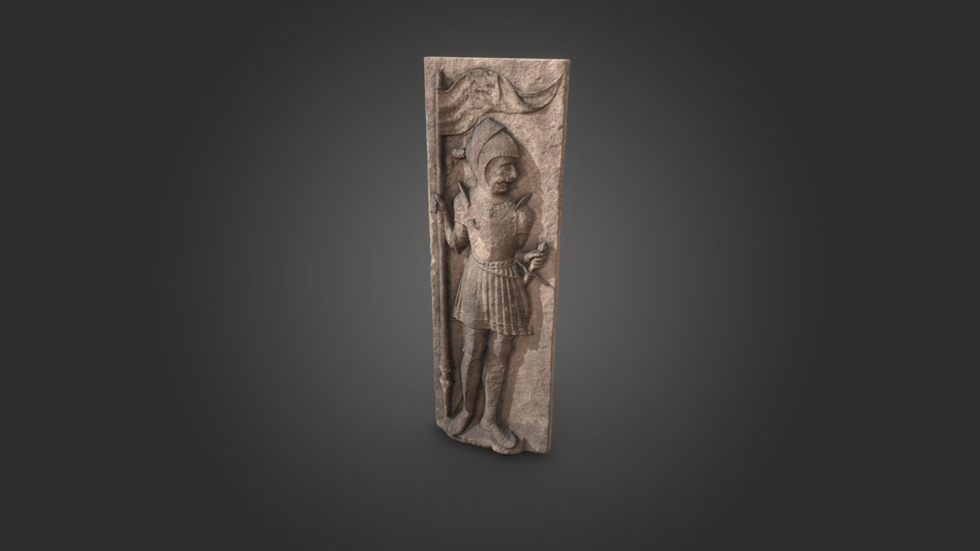 Marten van Rossem in harnas — Sketchfab embed 3D viewer