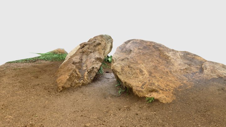 Between rocks 3D Model