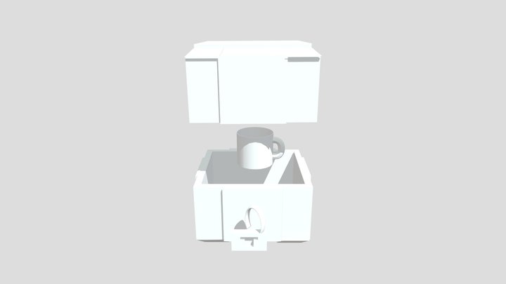 Loot Crate With Cup 3D Model