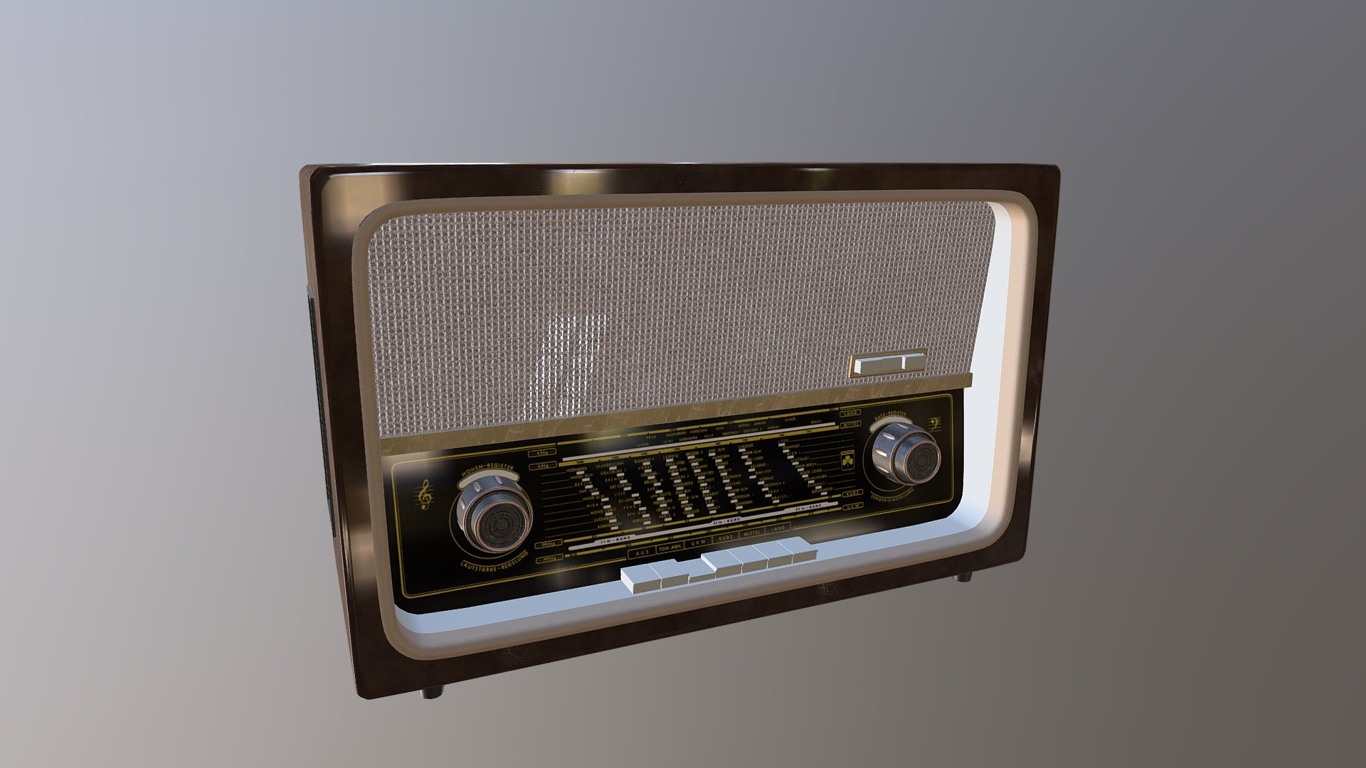 Antique Radio - 3D model by Jesuraja [f3c3c94] - Sketchfab