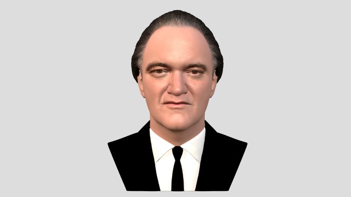 Quentino Tarantino bust for full color 3D print 3D Model