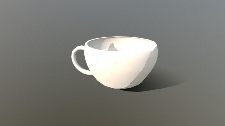 Lowpoly Coffee Cup 3D Model