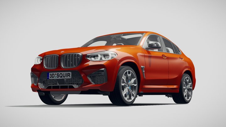 BMW X4M Competition 2020 3D Model