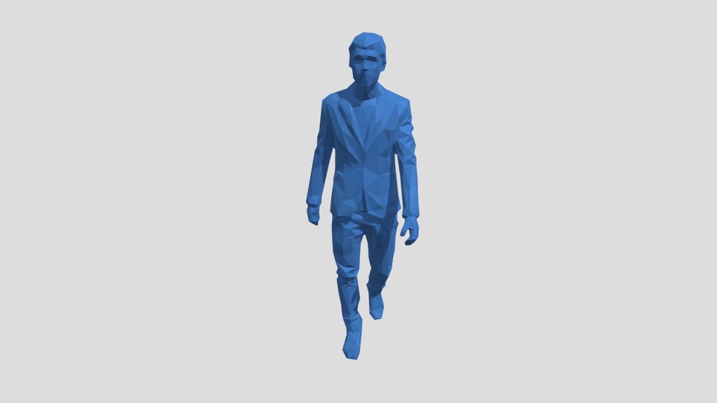 Lowpoly Male Walking