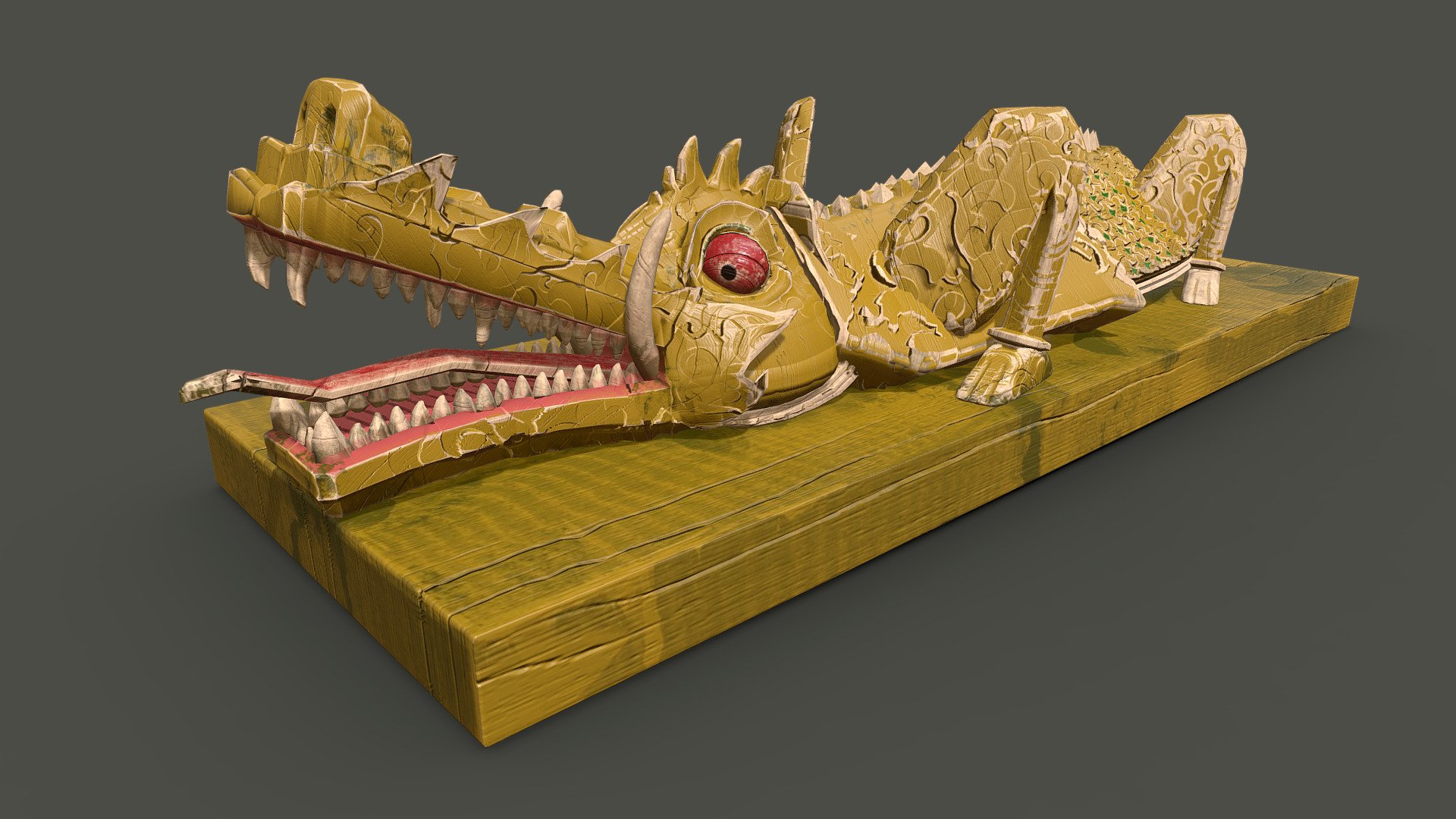 Laos Wood Croc
