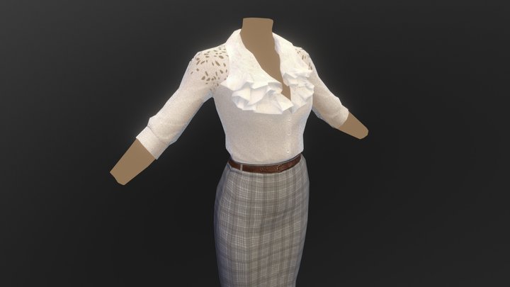 Fashion clothes collection 01 3D Model