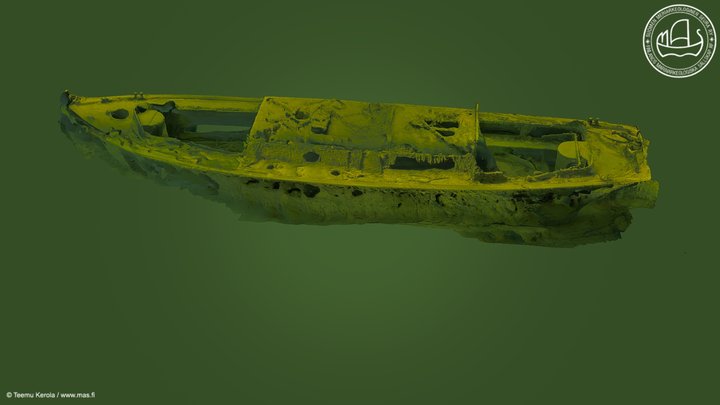 Ladoga long boat (#1526, Kemiönsaari, 2021) 3D Model