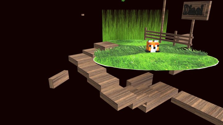 Raposa +  blockbench 3D Model