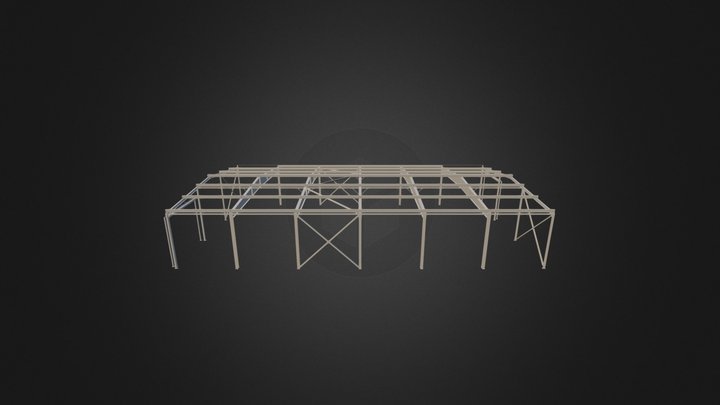 Ангар 3D Model