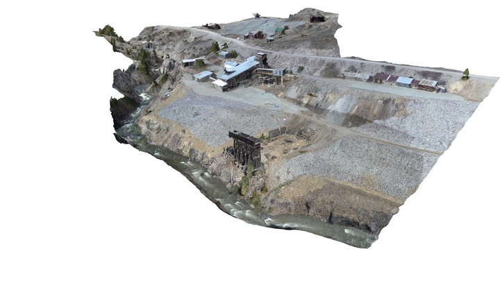Ute Ulay Mining Complex and Henson Ghost Town 3D Model