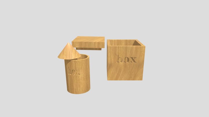 Box_loredana_oione_legno 3D Model