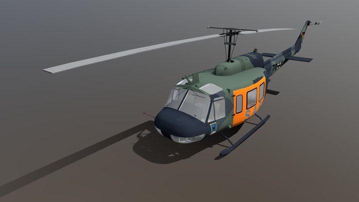 Bell UH-1 Iroquois (Huey) 3D Model