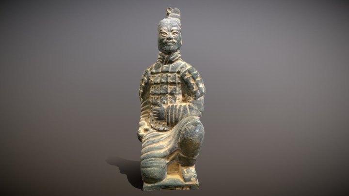 Samurai Statue 3D Model