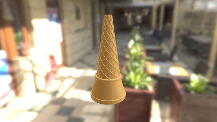 Helado Con Orilla 3D Model