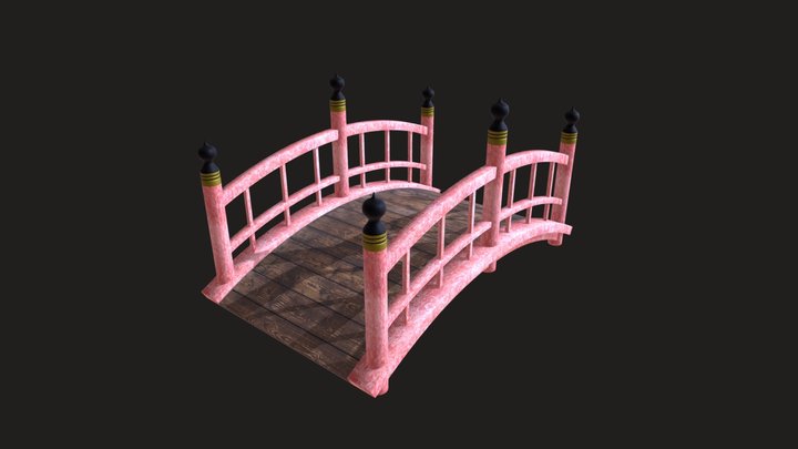 Japan Bridge 3D Model