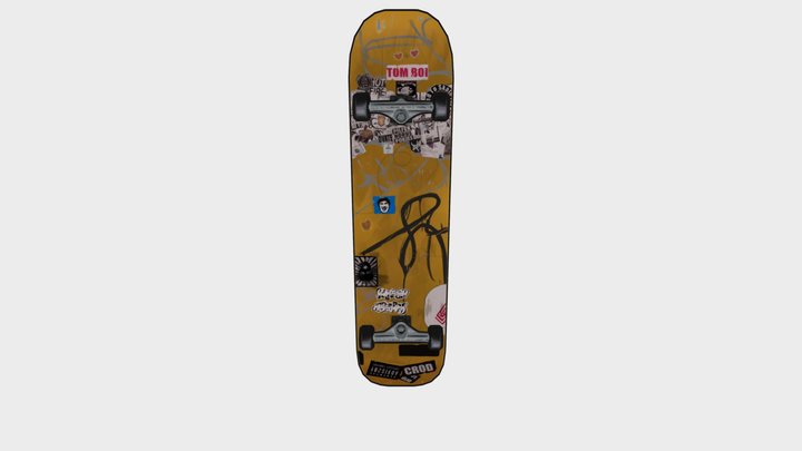 Flick's Skateboard 3D Model
