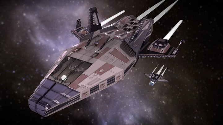 Spaceshippie 3D Model