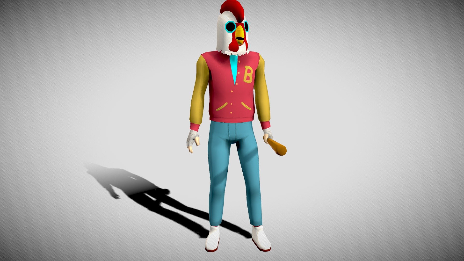 Hotline Miami Character - 3D model by Sam Oliver (@samoliver) [f3ccf20 ...