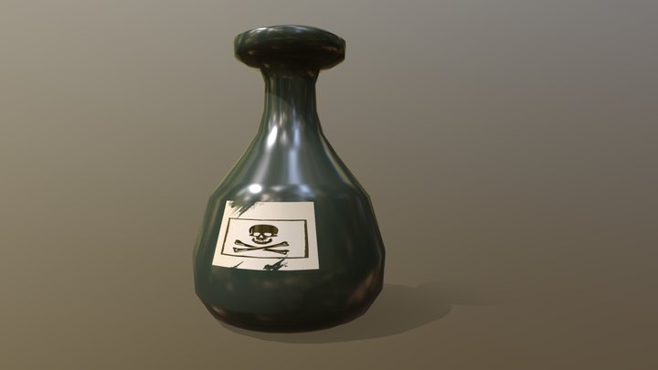 Simple Bottle 3D Model