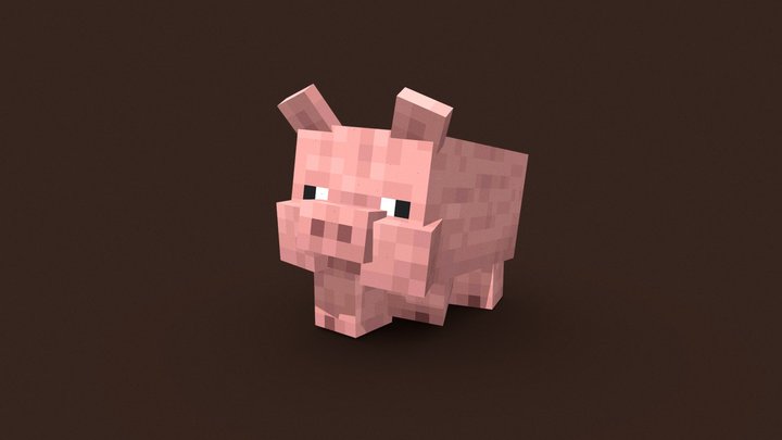 Chubby pig 3D Model