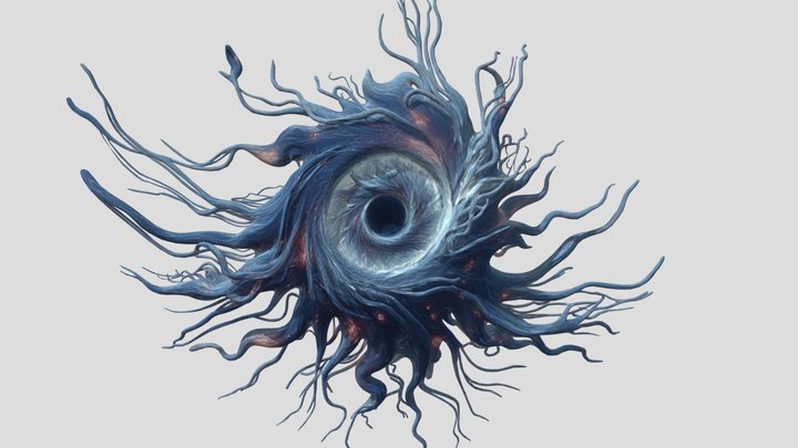 Cosmic Vortex in Space – Kostenloses 3D-Modell STL