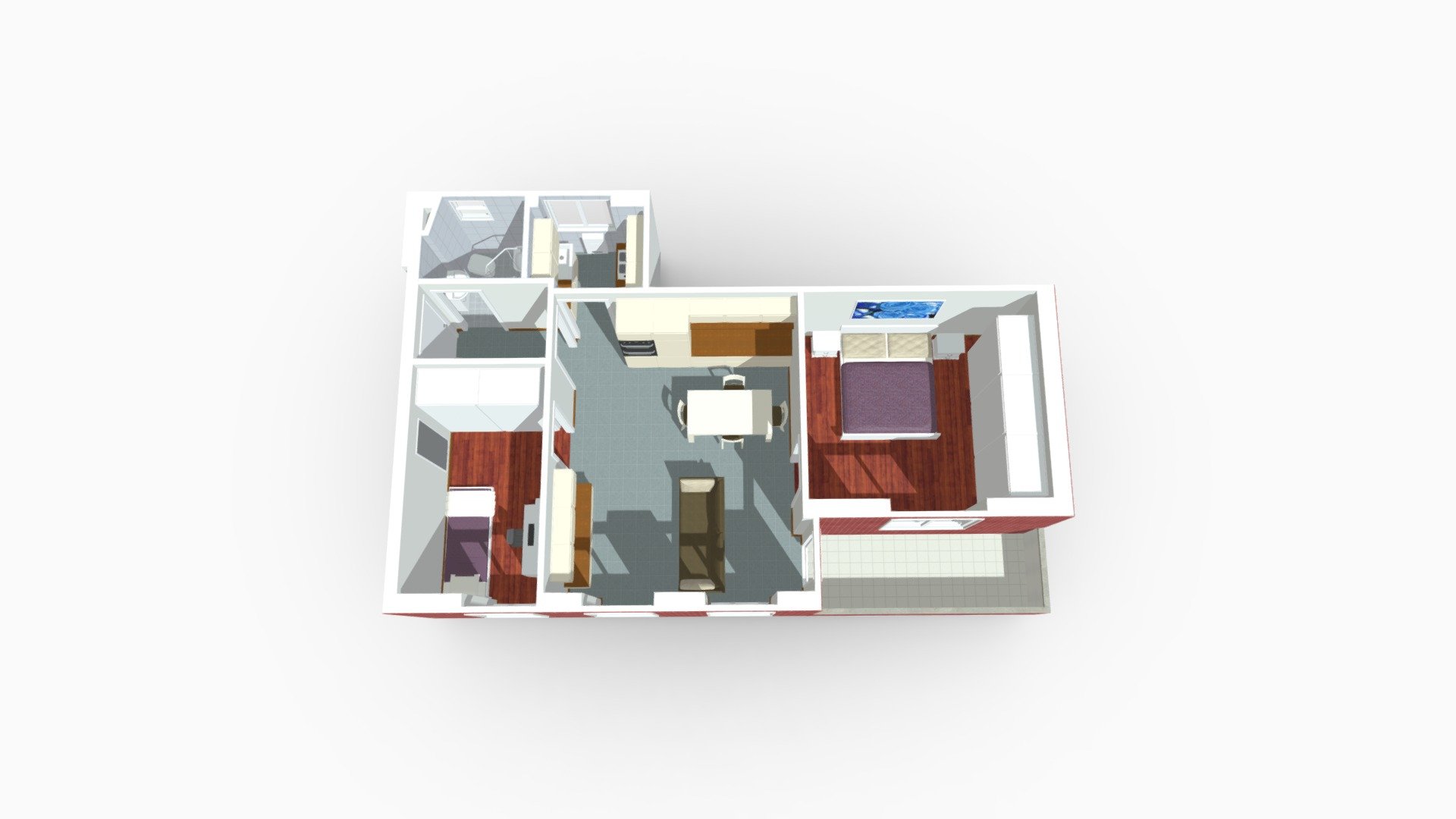 Trilocale Viale Molise MIano — Sketchfab embed 3D viewer