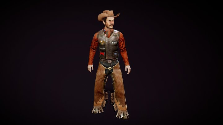 Bullrider 3D Model