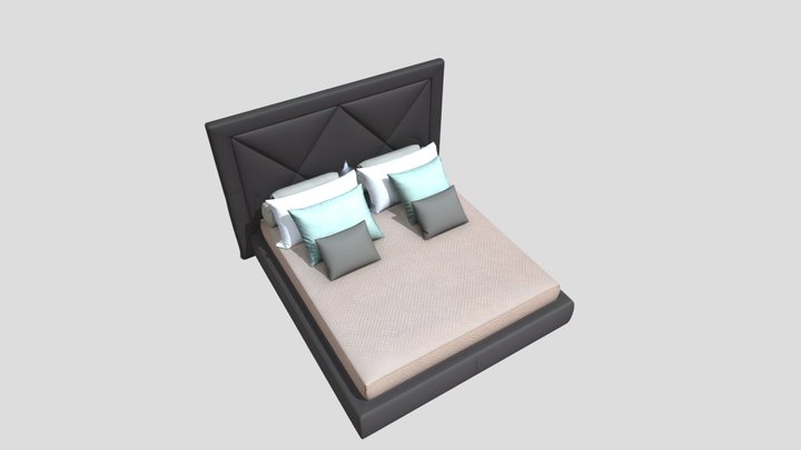 Modern Luxury Wooden Bed | High Quality 3D Model – Free 3D Model STL