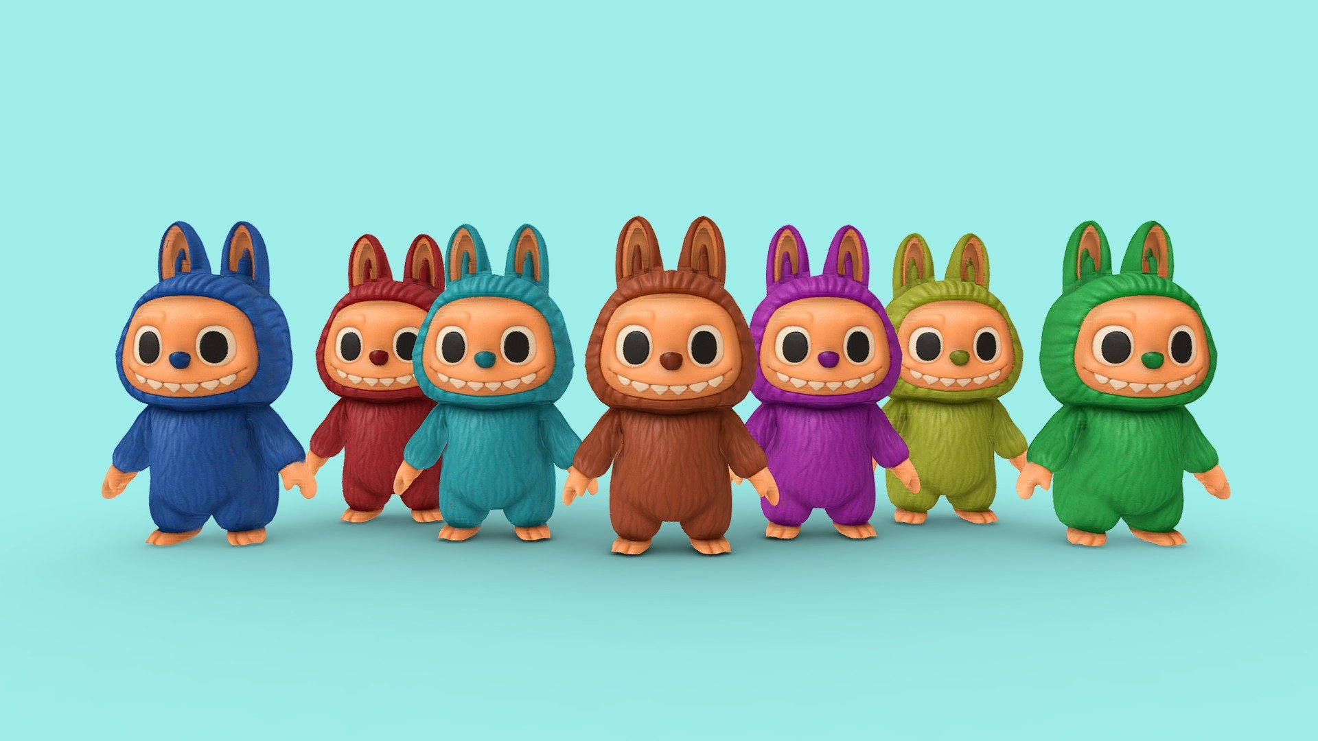 labubu 3d model animated - 3D model by KAG3D [f3d333d] - Sketchfab