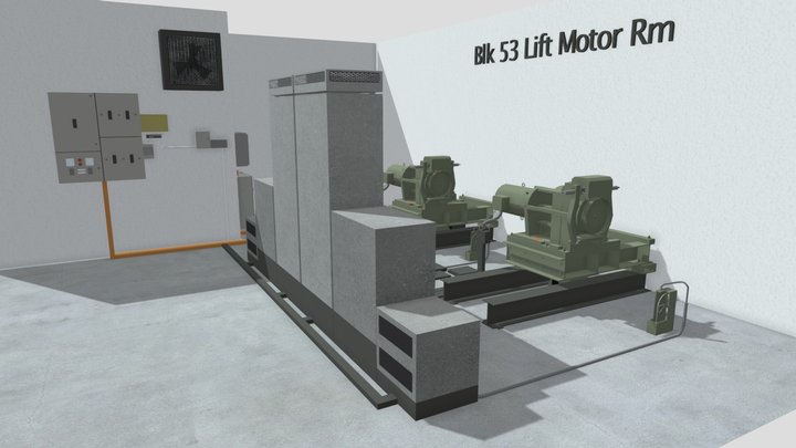 Lift Motor Room 3D Model