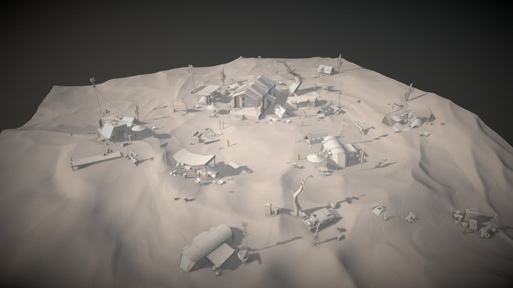 military camp_01 level design 3D Model