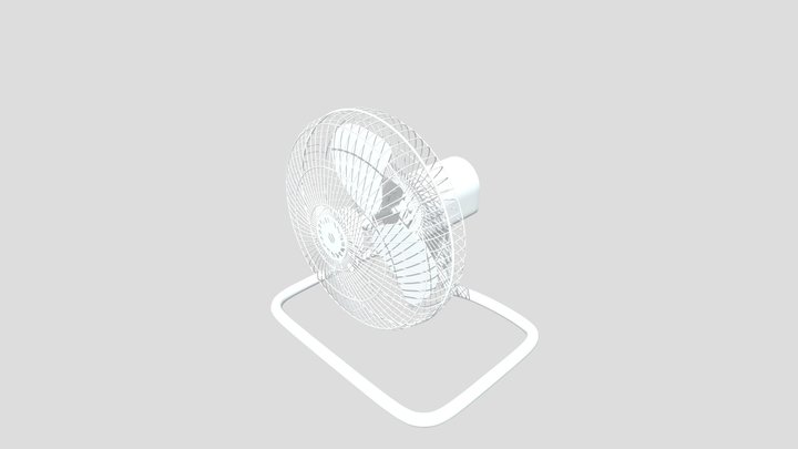 Ground Fan without texture 3D Model