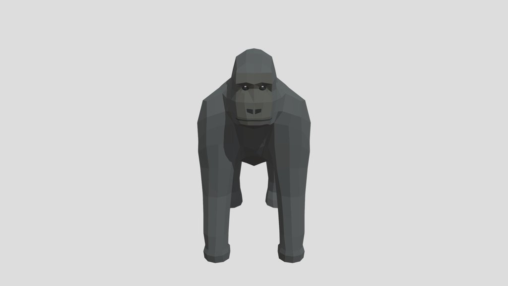 Low Poly Gorilla