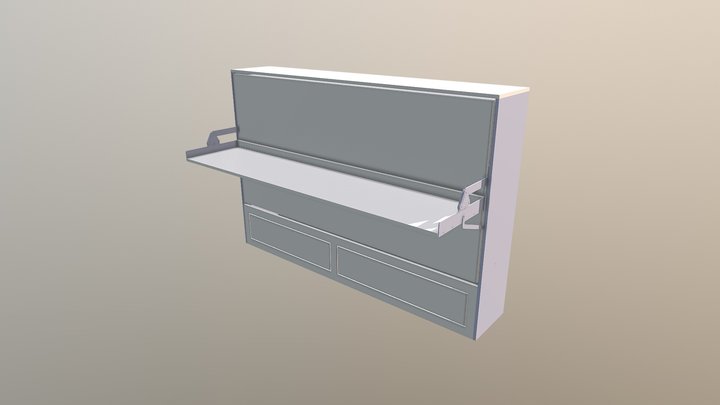 Yatay Açılır Masalı ( kapalı ) 3D Model