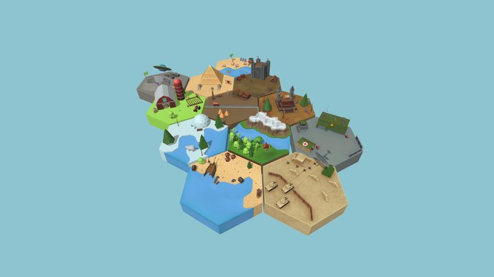 Hexagonia 3D Model