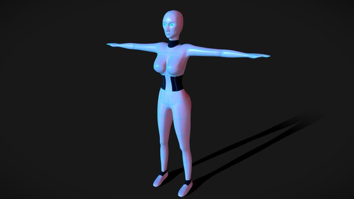 Robot famale 3D Model